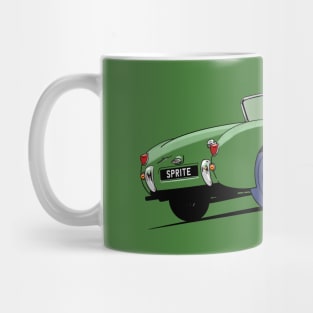 Austin Healey Mk 1 Sprite in green Mug